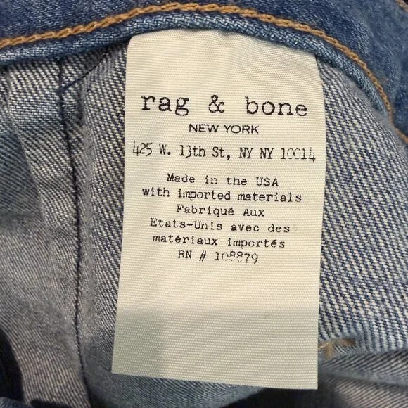 Never Worn Rag & Bone jean Santa Cruz Denim Mini Skirt Summer Festival Size 29 - Picture 5 of 11